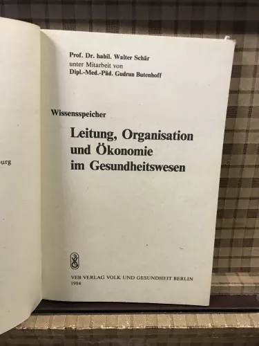 Leitung, Organisation und Ökonomie