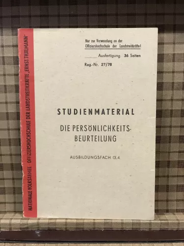 Die Persönlichkeitsbeurteilung