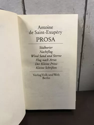 Antoine de Saint-Exupéry, Prosa