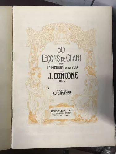 Concone 50 Lecons de Chant OP.9