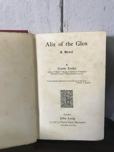 Alix of the Glen