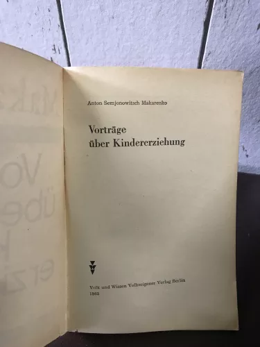 Vorträge über Kindererziehung