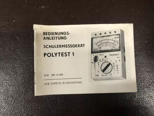 Bedienungsanleitung Polytest 1