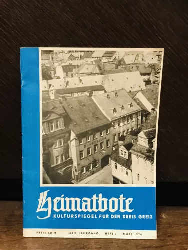 Heimatbote,Kulturspiegel für den Kreis Greiz