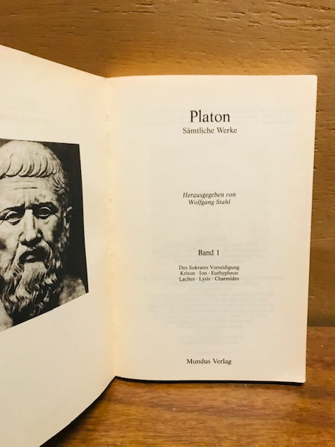 Platon Sämtliche Werke Band 1