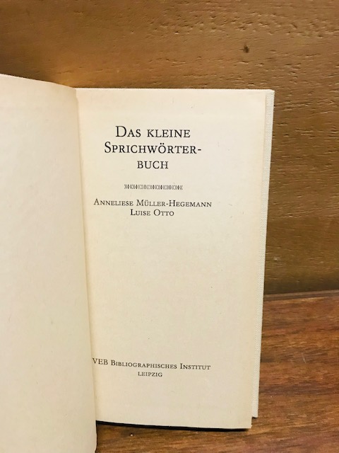 Das kleine Sprichwörterbuch