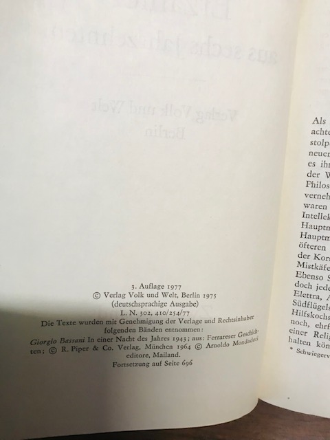 Italienische Erzähler aus sechs Jahrzehnten (1977)