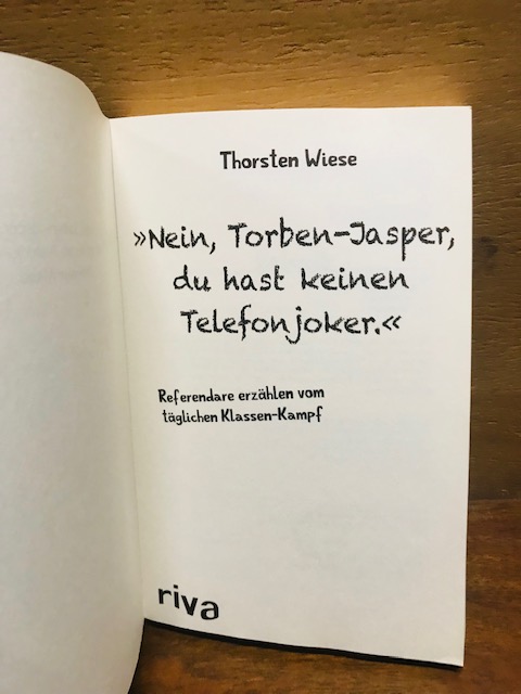 Nein Torben-Jasper, du hast keinen Telefonjoker