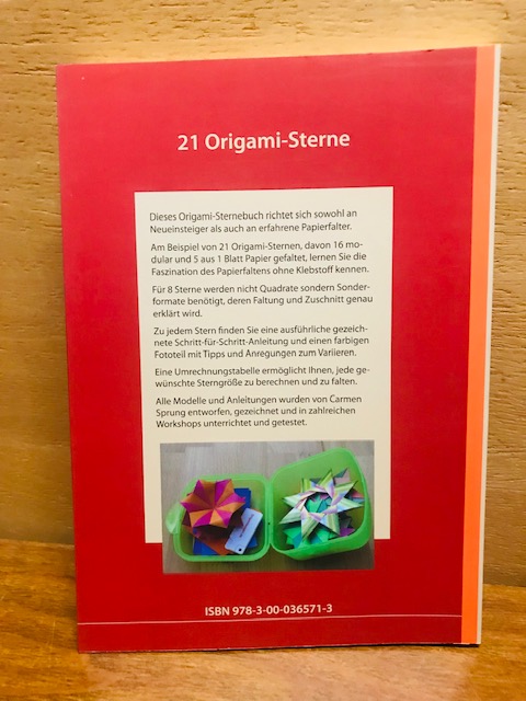 Origami 21 Sterne