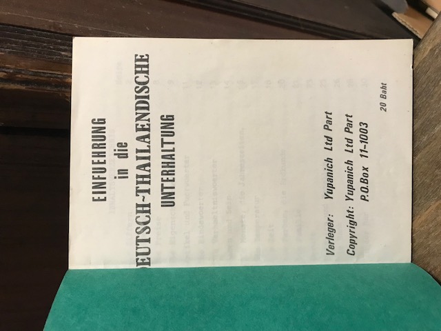 Einführung in die Deutsch-Thailändische 