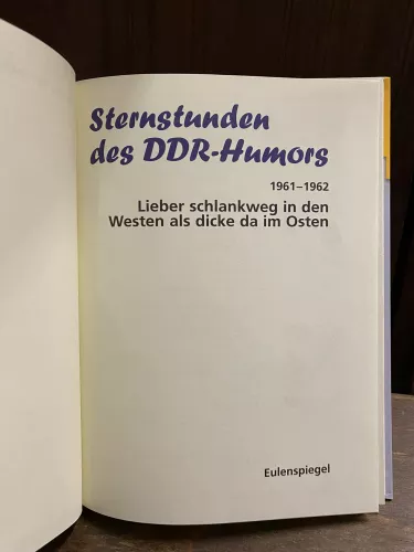 Lieber schlankweg in den Westen als dicke da im