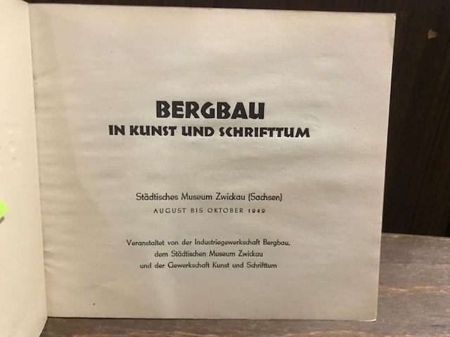 Bergbau in Kunst und Schrifttum