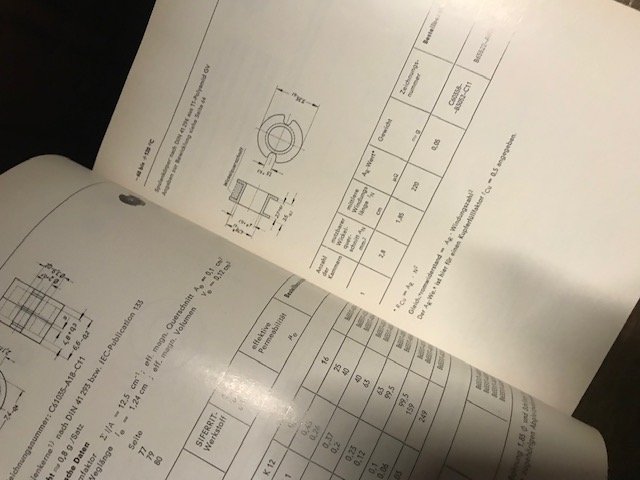 Siferrit und Sirufer Material Datenbuch 1969/70