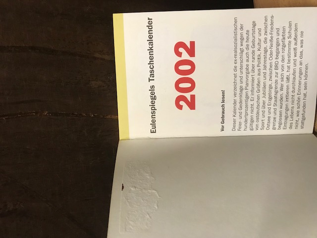 Eulenspiegels Taschenkalender 2002