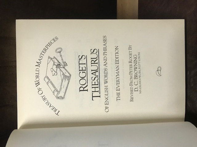 Roget's Thesaurus - The Everyman Edition