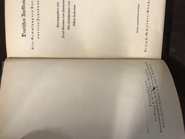 Deutsches Anekdotenbuch, 1941