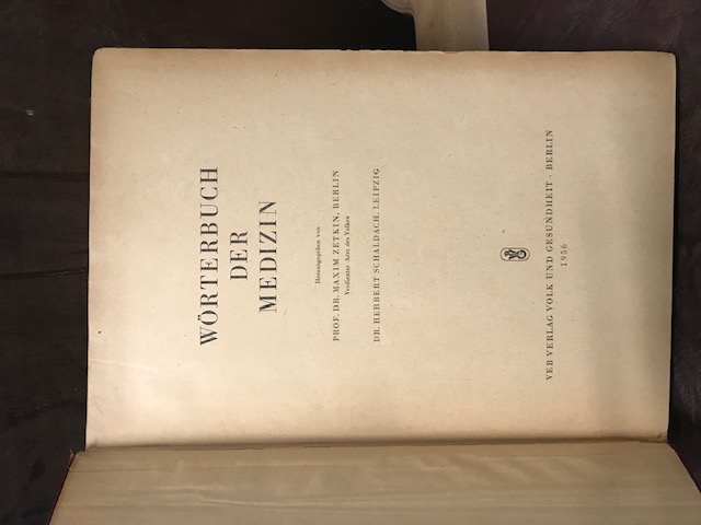 Wörterbuch der Medizin, Zetkin 1956