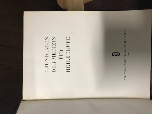 Grundlagen der Medizin für Heilberufe, 1953