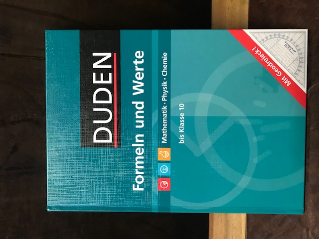 Duden Formeln und Werte Mathematik, Physi, Chemie