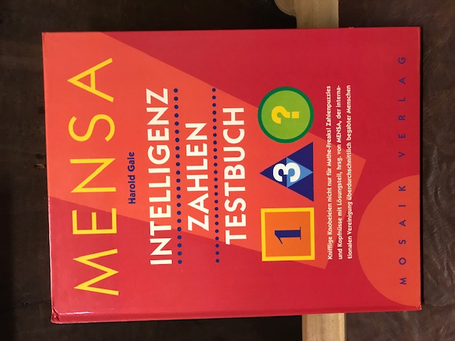 Mensa, Intelligenz, Zahlen, Testbuch, Gale