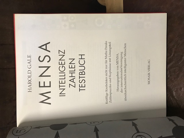 Mensa, Intelligenz, Zahlen, Testbuch, Gale