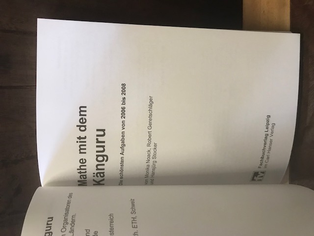 Mathe mit dem Känguru, Die schönsten Aufgaben 2006