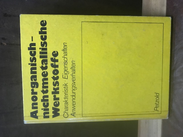 Anorganische nichtmetallische Werkstoffe, Petzold