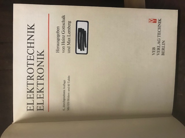 Elektrotechnik, Elektronik, Gottschalk