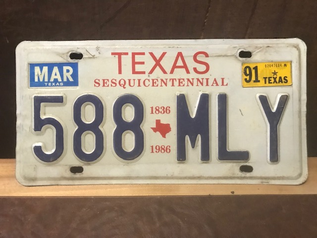 Blechschild Nummerschild "Texas"