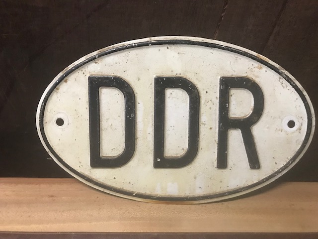 Blechschild DDR