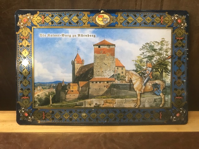 Blechschild "Die Kaiser-Burg zu Nürnberg"