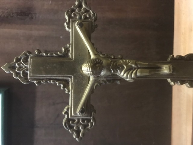 Vintage Messing Kreuz Jesus