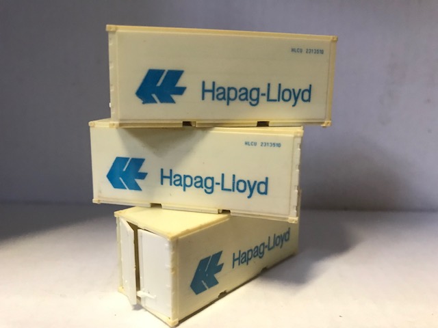 3 x Berliner TT Bahnen Container Hapag Lloyd