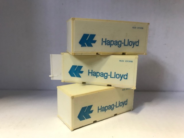 3 x Berliner TT Bahnen Container Hapag Lloyd