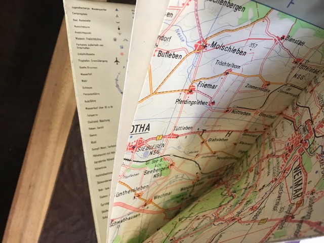 Touristenkarte der DDR, Thüringer Wald