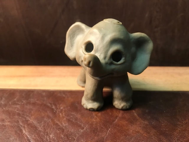 Vintage Elefant Sparkasse Werbegeschenk Plastik