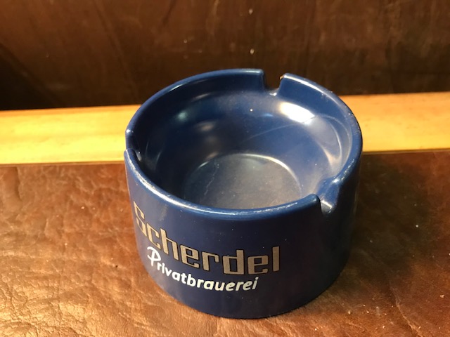 Aschenbecher "Scherdel"  blau