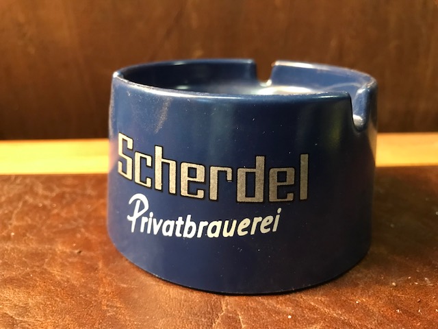 Aschenbecher "Scherdel"  blau