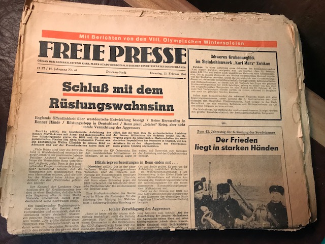 Freie Presse vom Februar/März 1960