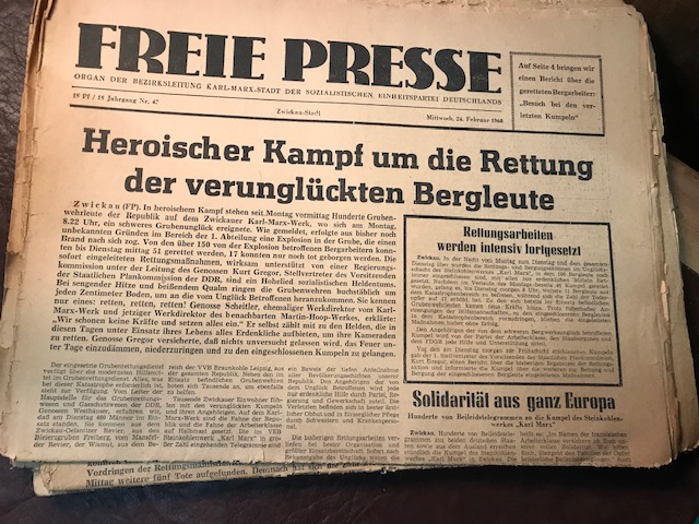 Freie Presse vom Februar/März 1960