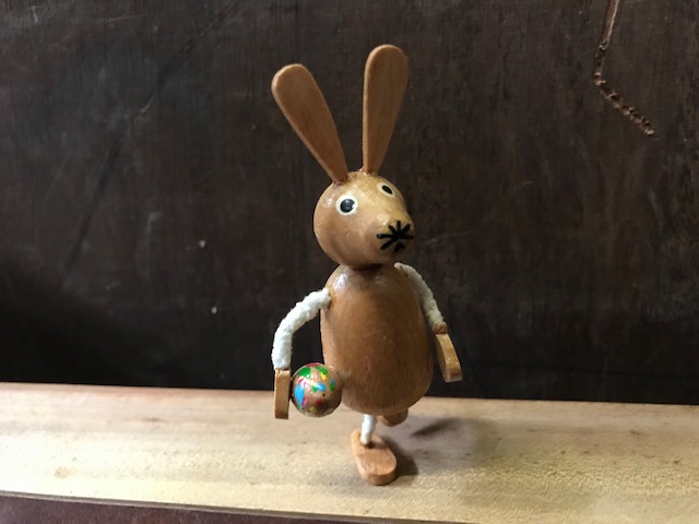 Deko Osterhase stehend aus Holz