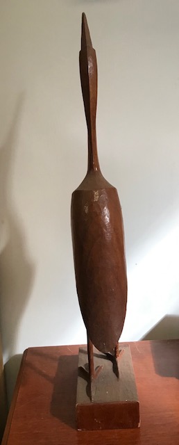 Kranich Figur aus Holz ca. 52cm 