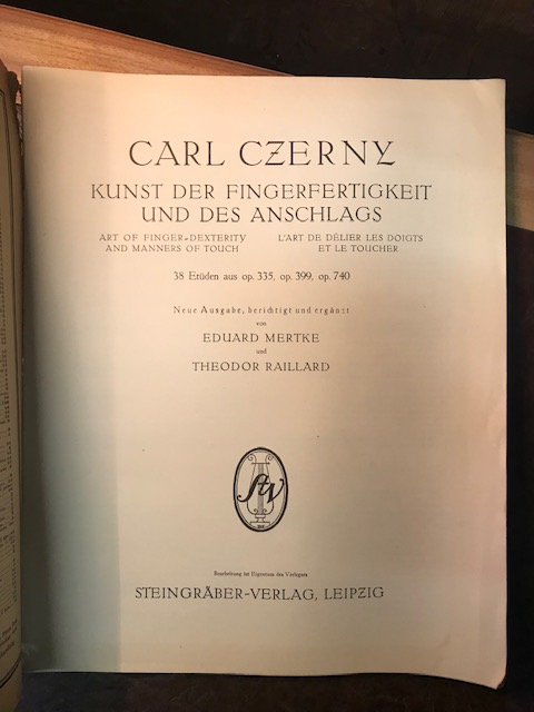 Czerny Nr. 582 Kunst der Fingerfertigkeit