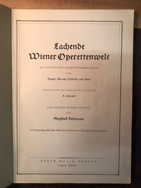 Lachende Wiener Operetten Welt