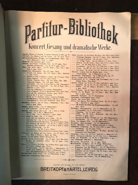 Beethoven Fidelio Nr. 939 Breitkopf & Härtel