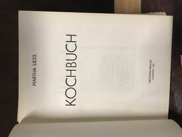 Kochbuch , Liess