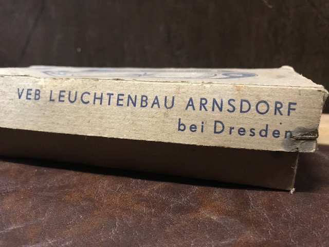 VEB Leuchtenbau Arnsdorf Oldtimer Innenraumleuchte