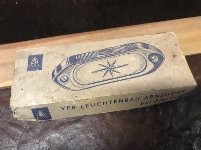 VEB Leuchtenbau Arnsdorf Oldtimer Innenraumleuchte