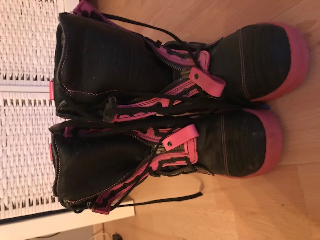 Feuerwehrstiefel Schnürstiefel EWS Pink Gr. 38