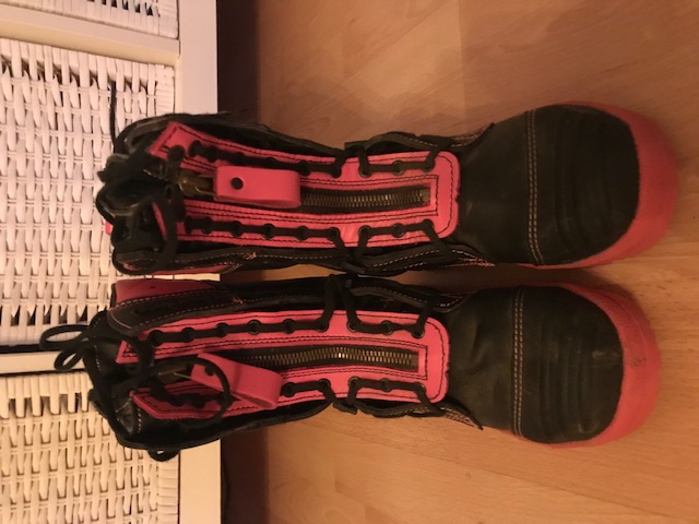 Feuerwehrstiefel Schnürstiefel EWS Pink Gr. 38